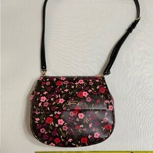Kate Spade Black Floral Crossbody Bag